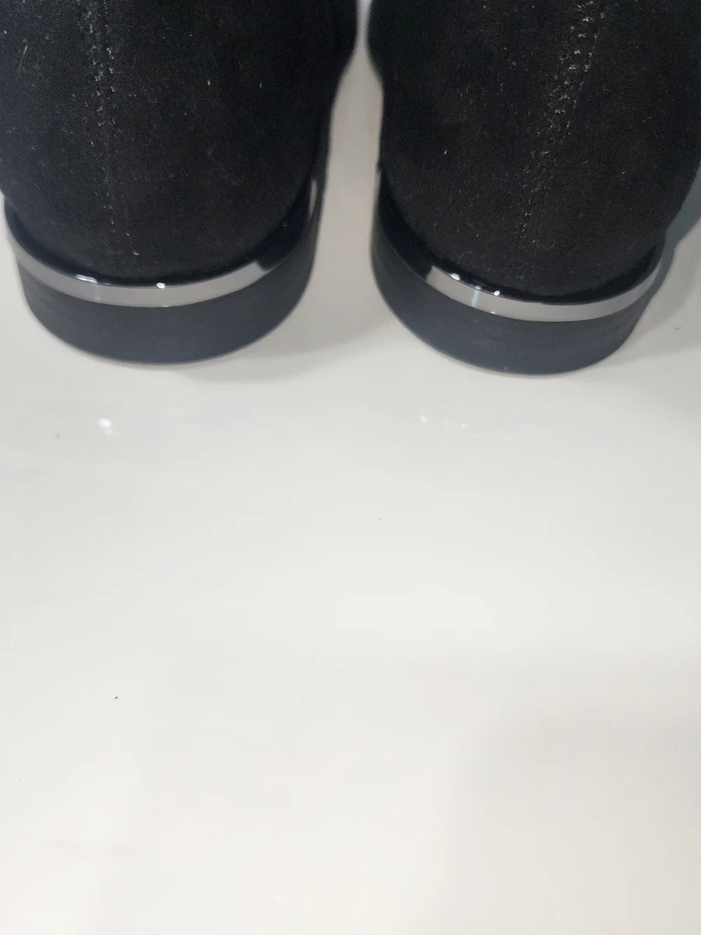 Marc Fisher Black Over-the-Knee Suede Boots with Side Zip New Without Box Size 8